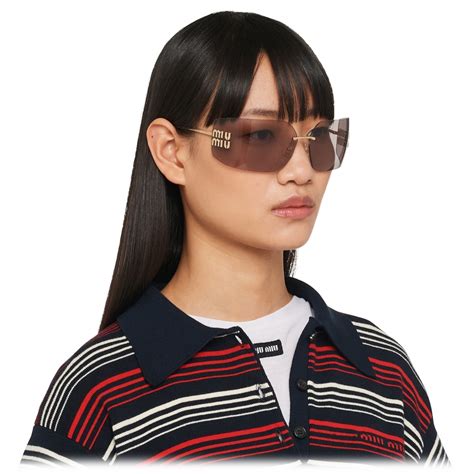 miu miu half rim sunglasses|miu miu runway sunglasses.